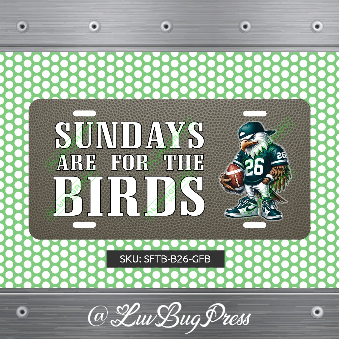 Eagles License Plate: Sundays are for the Birds!