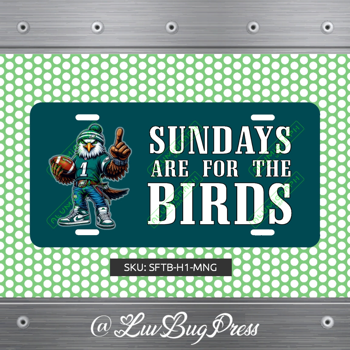 Eagles License Plate: Sundays are for the Birds!