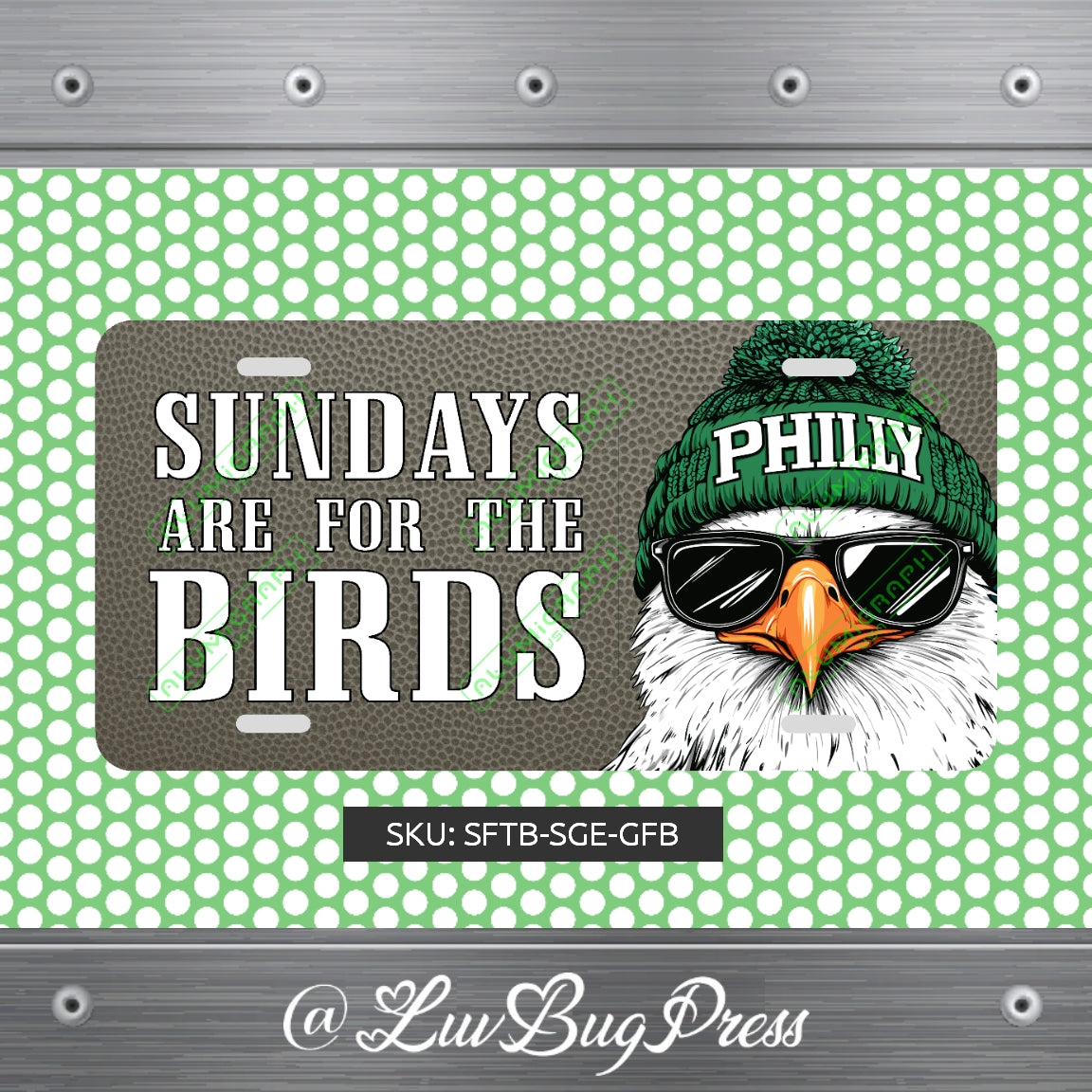 Eagles License Plate: Sundays are for the Birds!