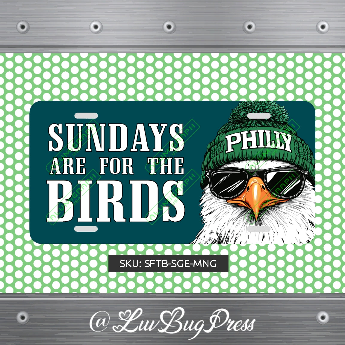 Eagles License Plate: Sundays are for the Birds!