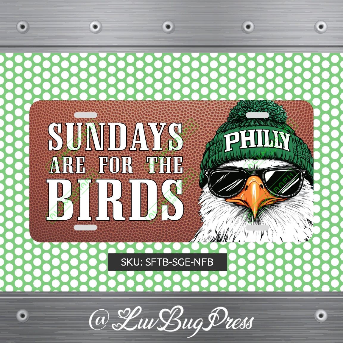 Eagles License Plate: Sundays are for the Birds!