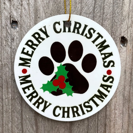 3" Circle Photo-Metal Ornament