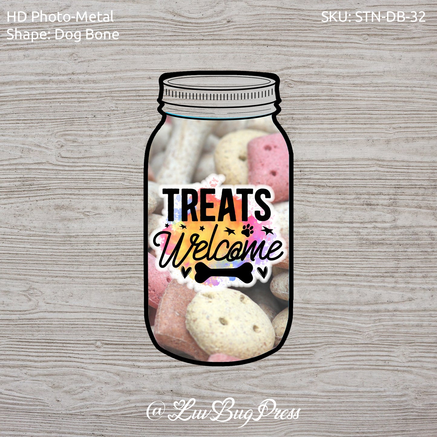 Novelty Photo-Metal Mason Jar