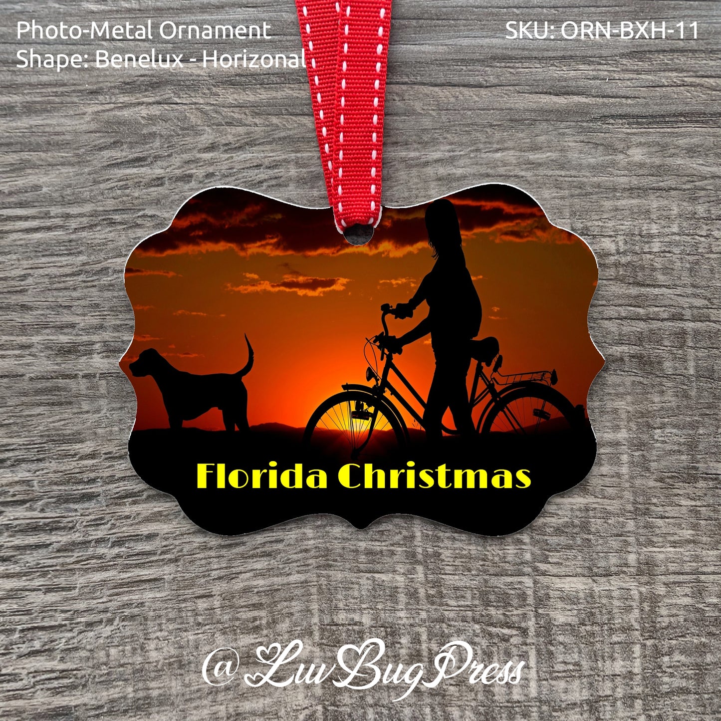 Benelux - Horizonal Photo-Metal Ornament