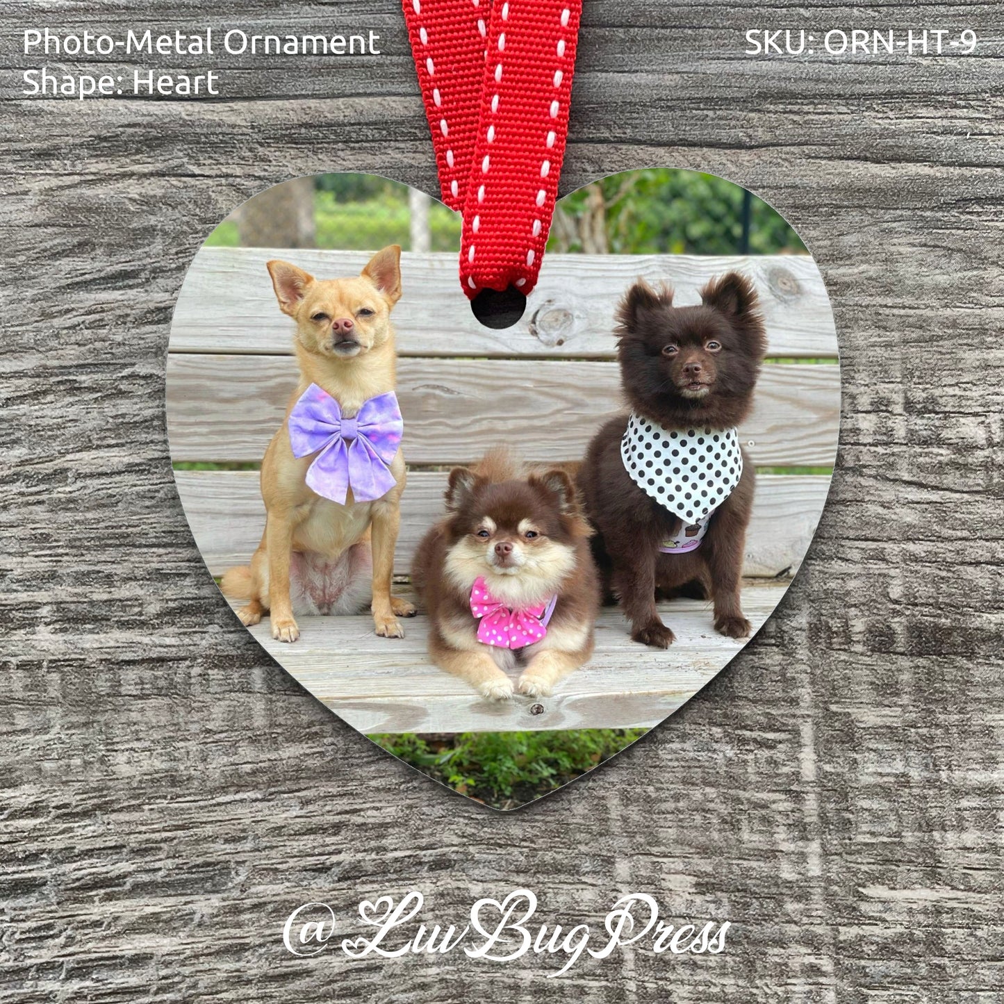 Heart Photo-Metal Ornament
