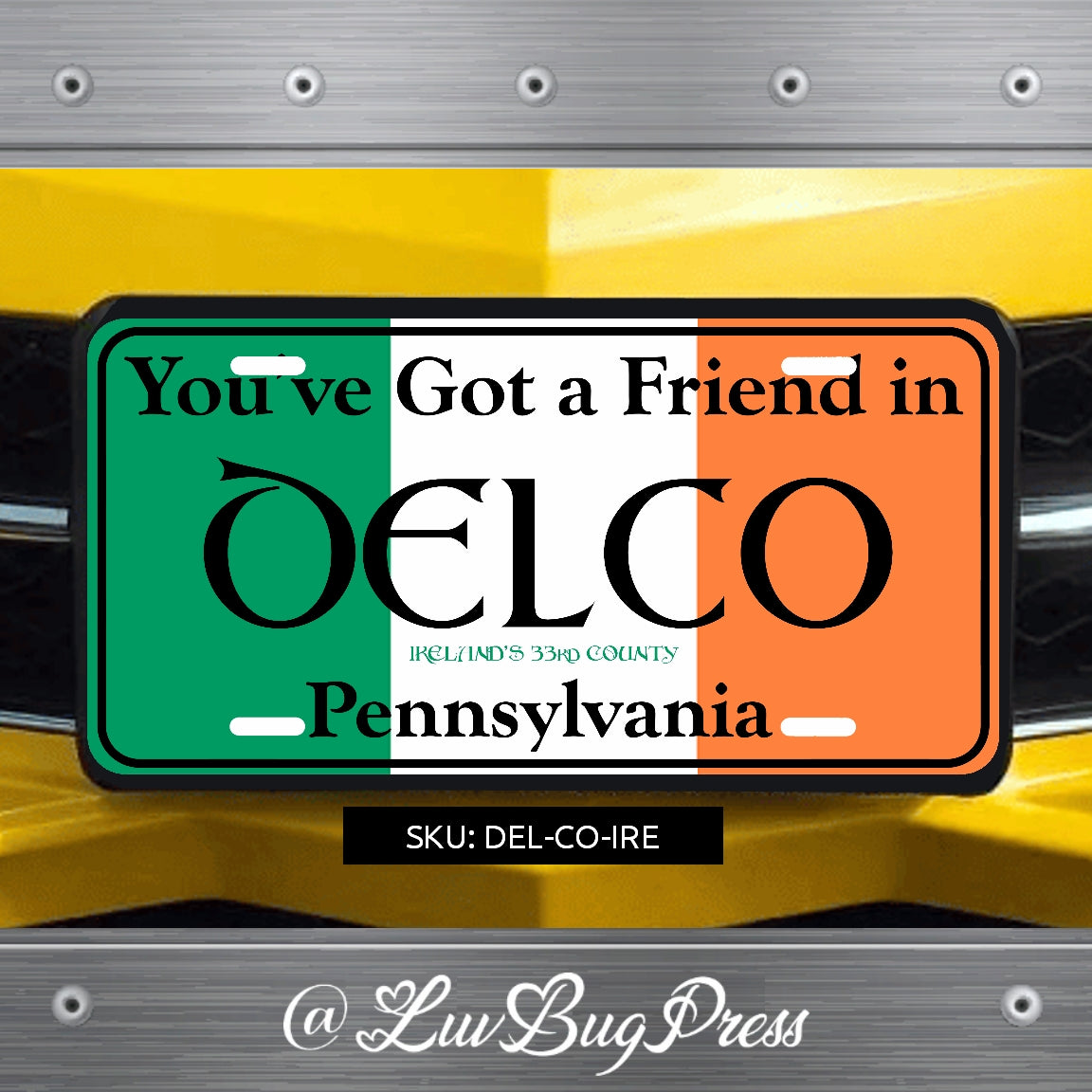 You Have a Friend in DELCO License Plate Series
