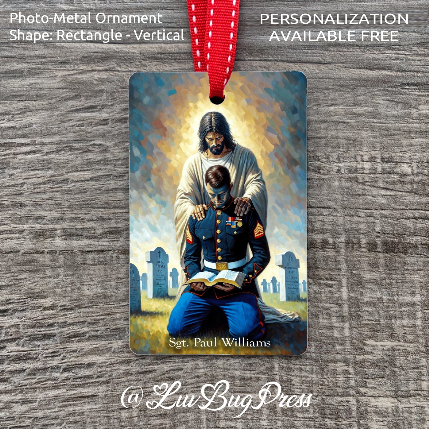 The Marine's Prayer - Photo-Metal Ornament - USMC