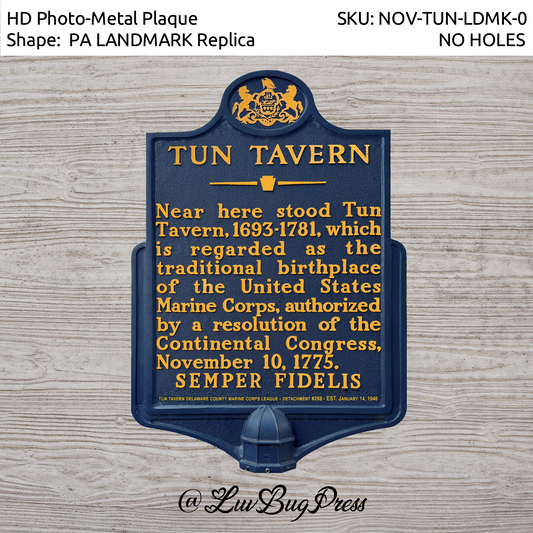 Tun Tavern Landmark Marker Replica