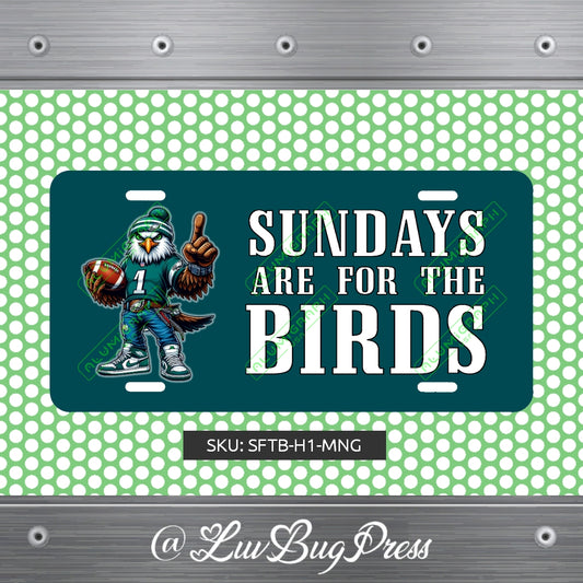 Eagles License Plate: Sundays are for the Birds!