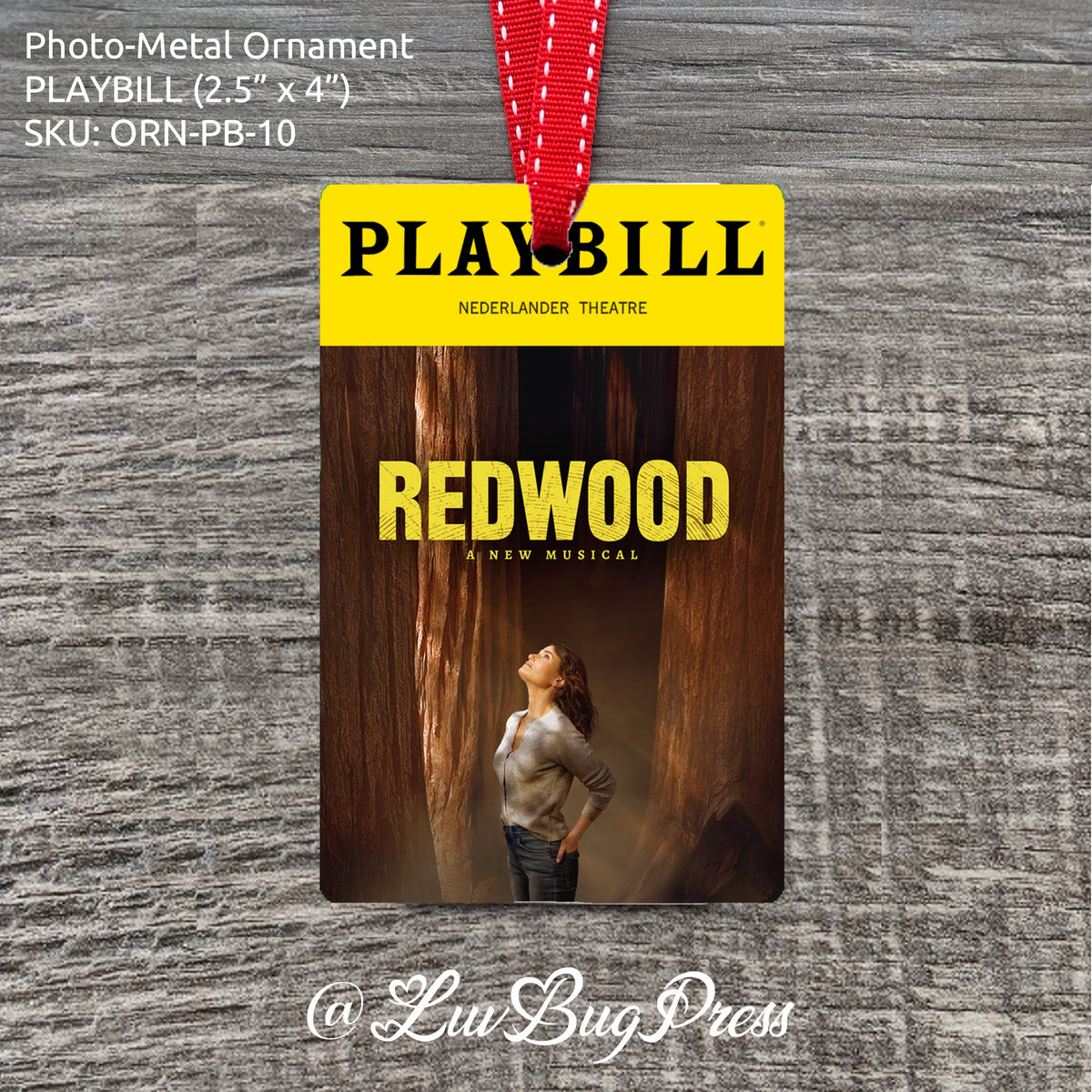 PLAYBILL - Vertical Photo-Metal Ornament