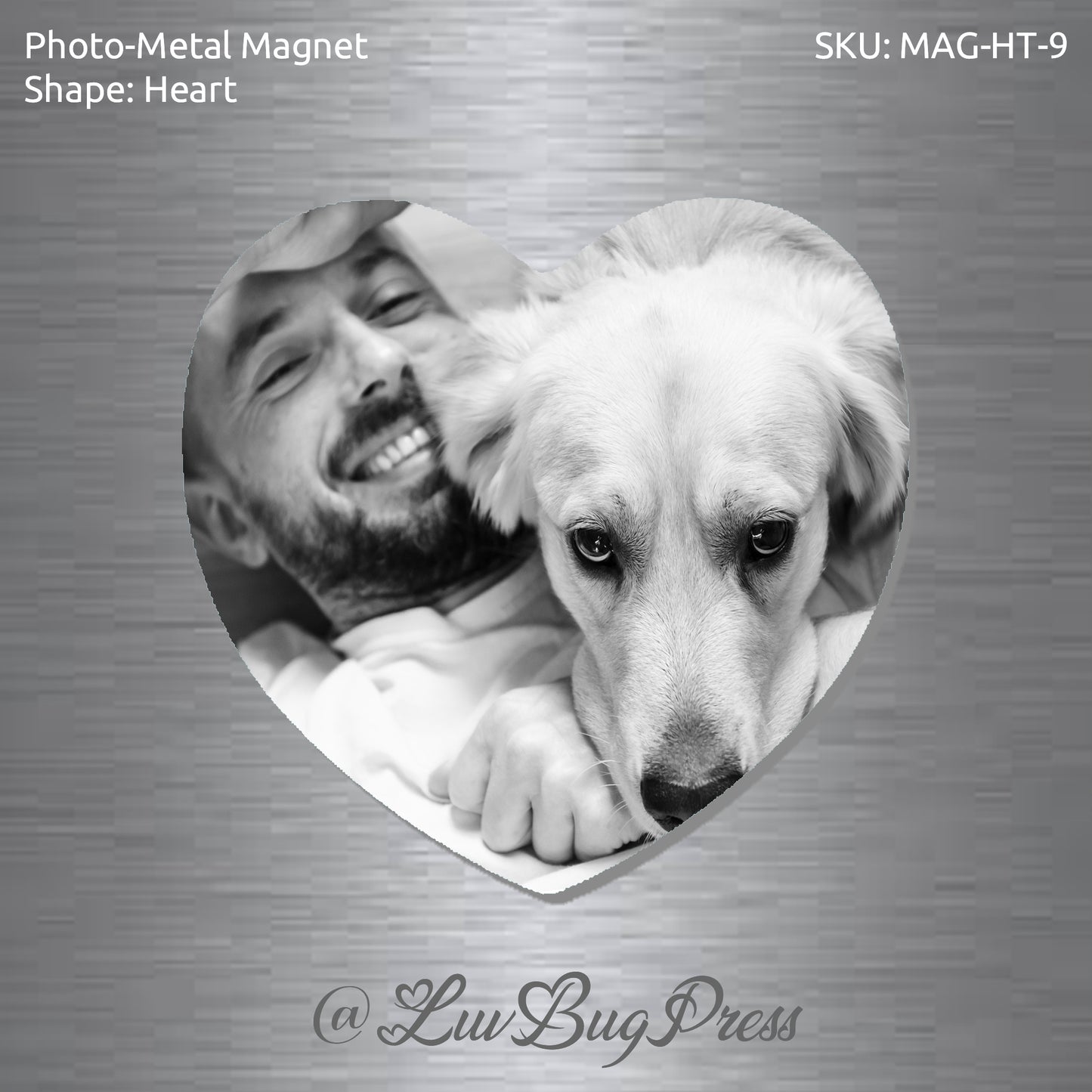 Heart Photo-Metal Magnet