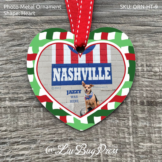Heart Photo-Metal Ornament